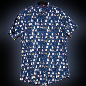 NWT Christmas print shirt - size small